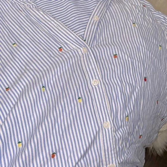 Time and Tru blue striped shirt size XLarge - Picture 8 of 10